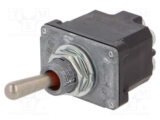 Interruptor: de Alavanca, Pos: 2, Dpdt, On-On, 6a/230vac, 20a/28vdc