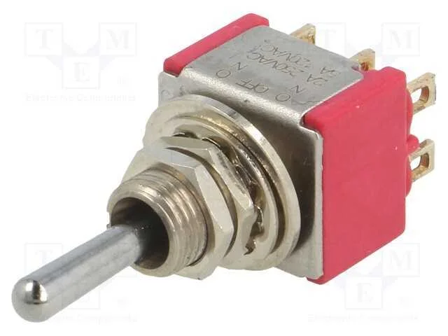 Interruptor: de alavanca, Pos: 3, DP3T, ON-OFF-ON.
