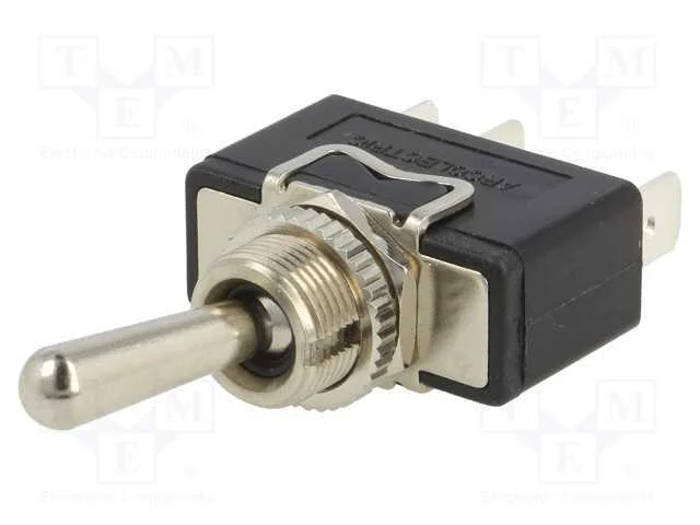Interruptor: de alavanca, Pos: 2, SPDT, ON-(ON), .
