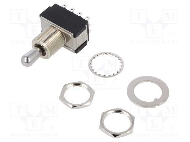 Interruptor: de Alavanca, Pos: 3, 4pdt, On-Off-On, 6a/125vac, 20mo