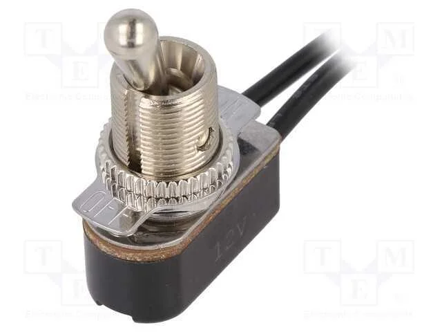 Interruptor: de alavanca, Pos: 2, SPST, ON-OFF, 3.