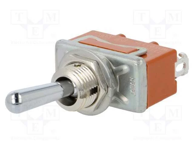 Interruptor: de alavanca, Pos: 2, SPDT, ON-(ON), .