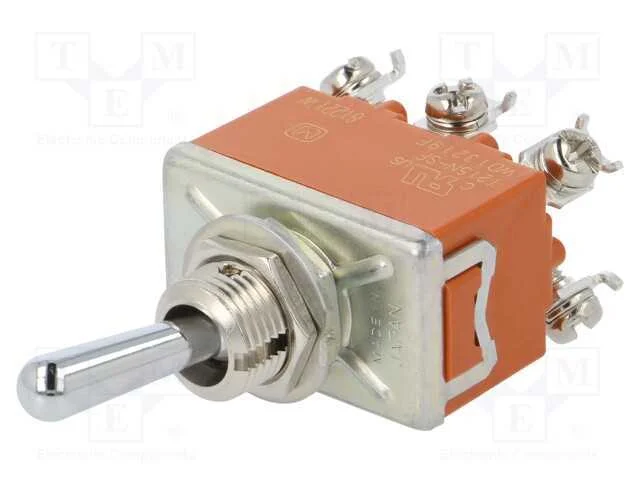 Interruptor: de alavanca, Pos: 2, DPDT, ON-ON, 15.