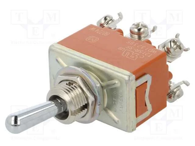 Interruptor: de Alavanca, Pos: 2, Dpdt, On-(On), 15a/250vac
