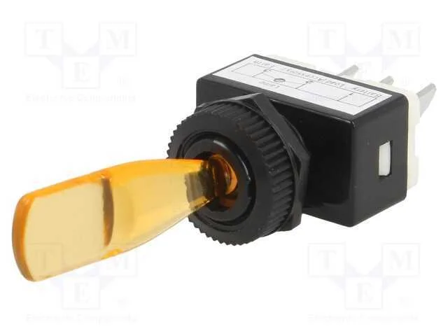Interruptor: de alavanca, Pos: 2, SPST, ON-OFF, 6.