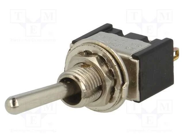Interruptor: de alavanca, Pos: 2, SPDT, ON-(ON), .