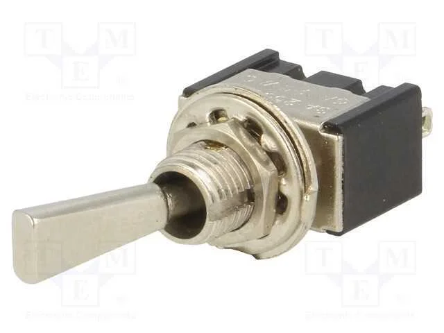 Interruptor: de alavanca, Pos: 2, SPDT, ON-(ON), .
