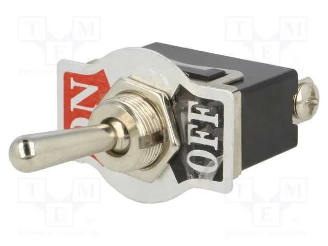 Interruptor: de alavanca, Pos: 2, SPST, ON-OFF, 1.