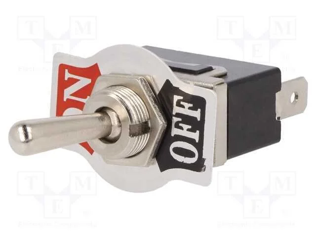 Interruptor: de alavanca, Pos: 2, SPST, ON-OFF, 1.