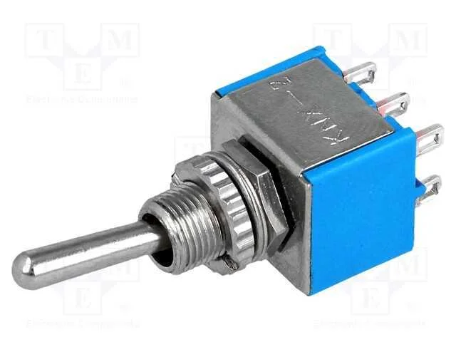 Interruptor: de alavanca, Pos: 2, DPDT, ON-ON, 3A.