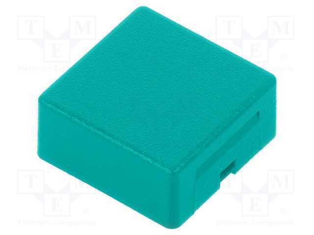 Tecla, Série Aml, Quadrada, 15x15mm, Verde, Aml