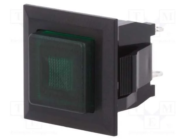 Interruptor: de Pressão, Pos: 2, Spst-No, 3a/125vac, Off-On, Verde