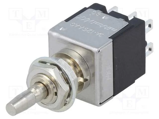 Interruptor: de Pressão, Pos: 2, Dpdt, 3a/250vac, On-(On), Eb