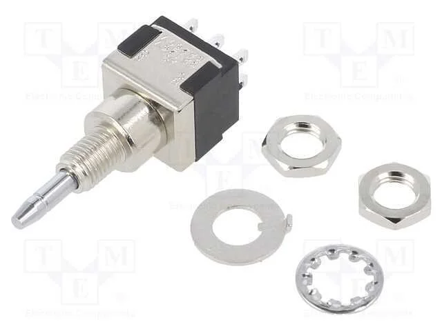 Interruptor: de Pressão, Pos: 2, Dpdt, 6a/125vac, 6a/6vdc, On-(On)
