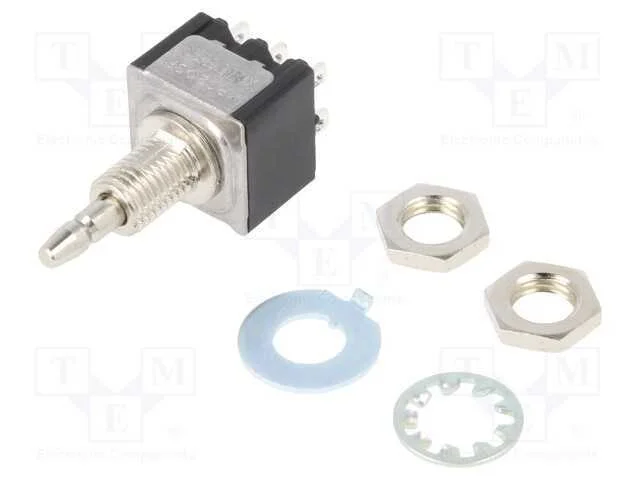 Interruptor: de Pressão, Pos: 2, Dpdt, 3a/125vac, On-(On), Roscado
