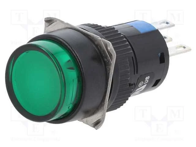 Interruptor: de Pressão, Pos: 2, 5a/250vac, On-(On), Ip65, Verde