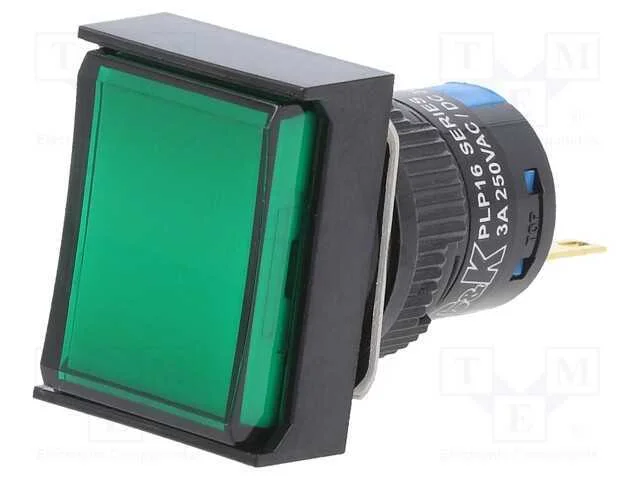 Interruptor: de Pressão, Pos: 2, 5a/250vac, On-(On), Ip65, Verde