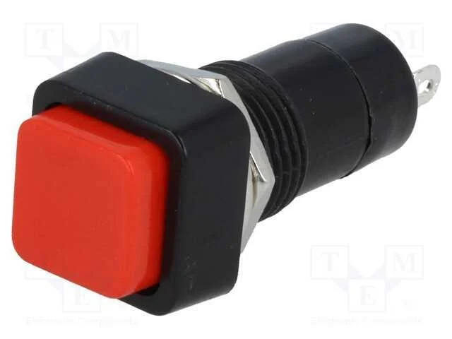 Interruptor: de Pressão, Pos: 2, Spst-No, 3a/125vac, Off-On, 12mm