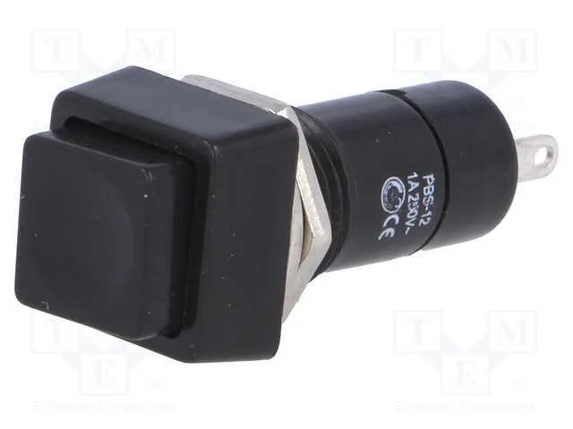 Interruptor: de Pressão, Pos: 2, Spst-No, 1a/250vac, Off-On, 12mm