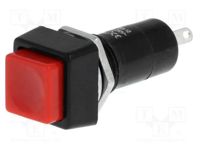 Interruptor: de Pressão, Pos: 2, Spst-No, 1a/250vac, Off-On, 12mm