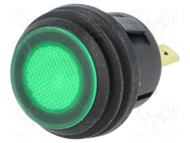 Interruptor: de Pressão, Pos: 2, Spst-No, 6a/250vac, Off-On, Ip65