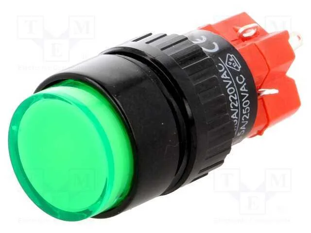 Interruptor: de Pressão, Pos: 2, Spdt, 3a/220vac, 2a/24vdc, On-On