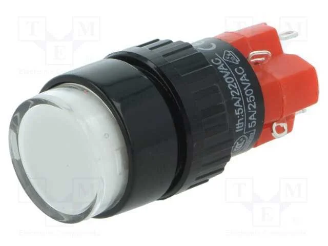 Interruptor: de Pressão, Pos: 2, Spdt, 3a/220vac, 2a/24vdc, On-On