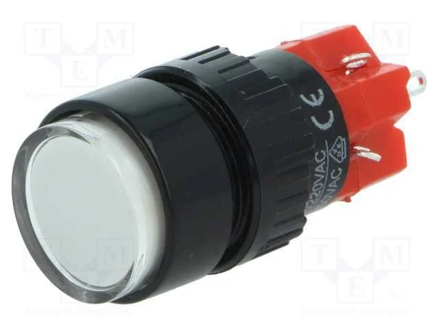 Interruptor: de Pressão, Pos: 2, Spdt, 3a/220vac, 2a/24vdc, On-On