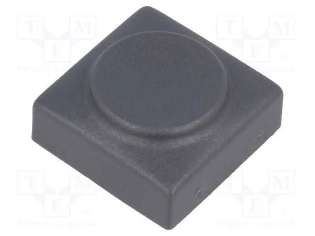 Tecla, Retangular, Cinzenta, Poliamida, 15,5x15,5mm