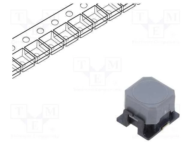 Microinterruptor Tact, Spst-No, Pos: 2, 0,05a/16vdc, Smd, 3n, B3al