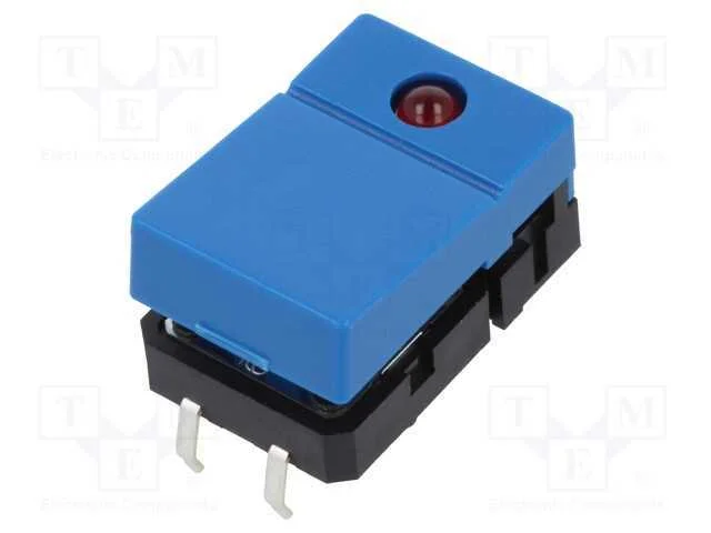 Interruptor: de Teclado, Pos: 2, Spst-No, 0,05a/24vdc, Azul, Led