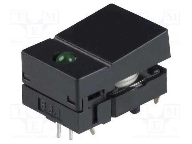 Interruptor: de Teclado, Pos: 2, Spst-No, 0,05a/24vdc, Preto, Led