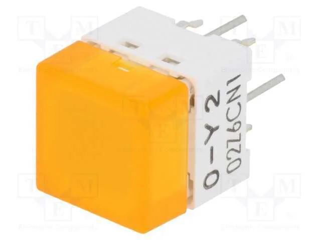 Interruptor: de Teclado, Pos: 2, Spst-No, 0,05a/24vdc, Amarelo, Led