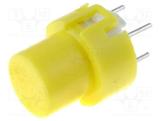 Interruptor: de Teclado, Pos: 2, Spst-No, 0,01a/32vdc, Amarelo, Tht