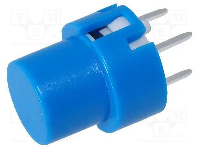 Interruptor: de Teclado, Pos: 2, Spst-No, 0,01a/35vdc, Azul, Tht