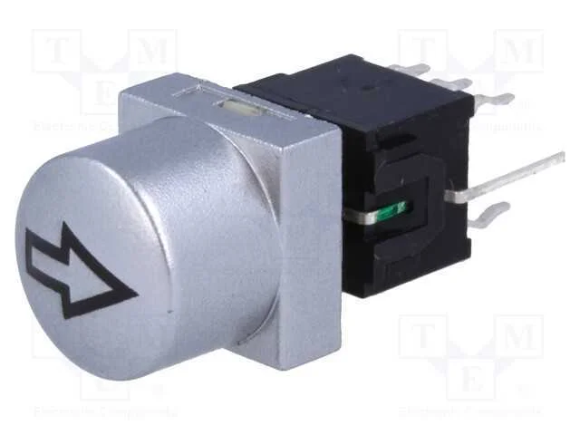 Interruptor: de Teclado, Seta, Pos: 2, Dpdt, 0,1a/30vdc, Prateado