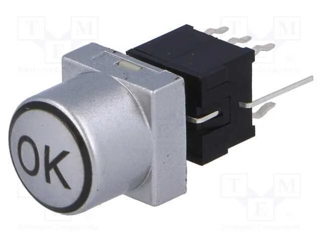 Interruptor: de Teclado, Seta, Pos: 2, Dpdt, 0,1a/30vdc, Prateado