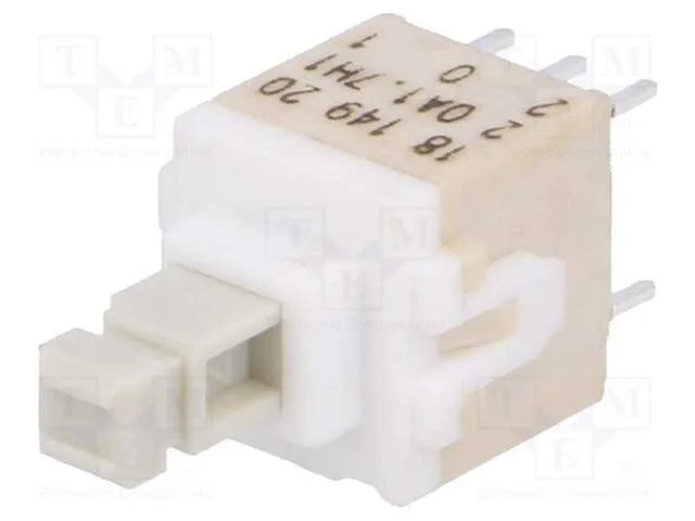 Interruptor: de Teclado, Pos: 2, Dpdt, 0,1a/32vdc, Branco, Tht, 1,7n