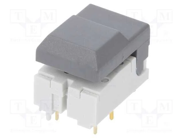 Interruptor: de Teclado, Pos: 2, Spdt, 0,01a/24vdc, Cinzento
