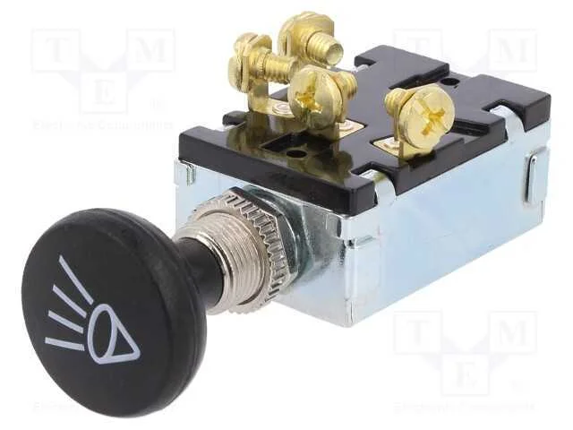 Interruptor: Extra&iacute;vel, Pos: 3, 30a/12vdc, Preto, Ilum: N&atilde;o Disp.