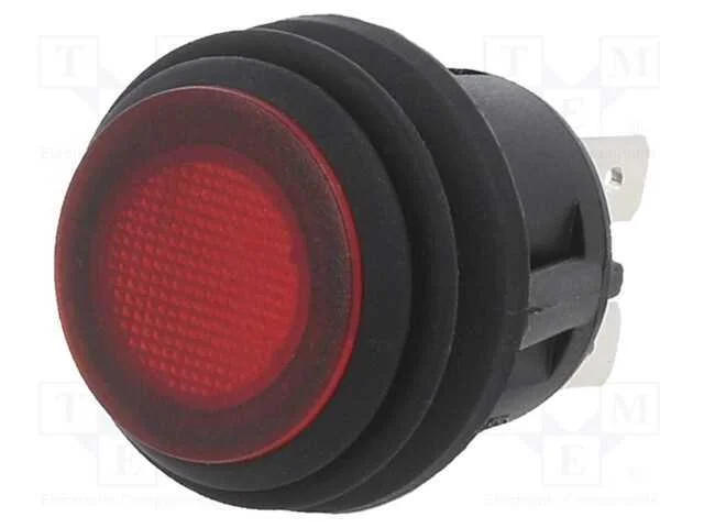 Interruptor: de Press&atilde;o, Pos: 2, Spst, 20a/14vdc, Vermelho, Pb, Ip65