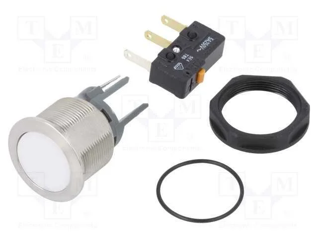 Interruptor: Antivandalismo, Pos: 2, Spdt, 3a/250vac, Ip65, On-(On)