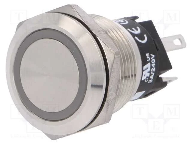 Interruptor: Antivandalismo, Pos: 2, Spdt, 3a/240vac, 3a/240vdc