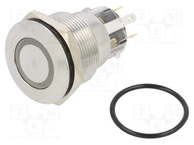 Interruptor: antivandalismo, Pos: 2, SPST, 5A/24V.