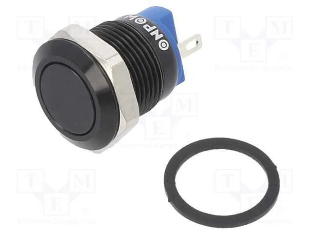 Interruptor: Antivandalismo, Pos: 2, Spst-No, 2a/36vdc, Ip65, 12mm