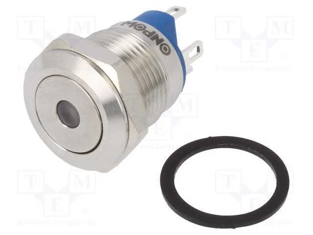 Interruptor: Antivandalismo, Pos: 2, Spst-No, 2a/36vdc, Ip65, Verde