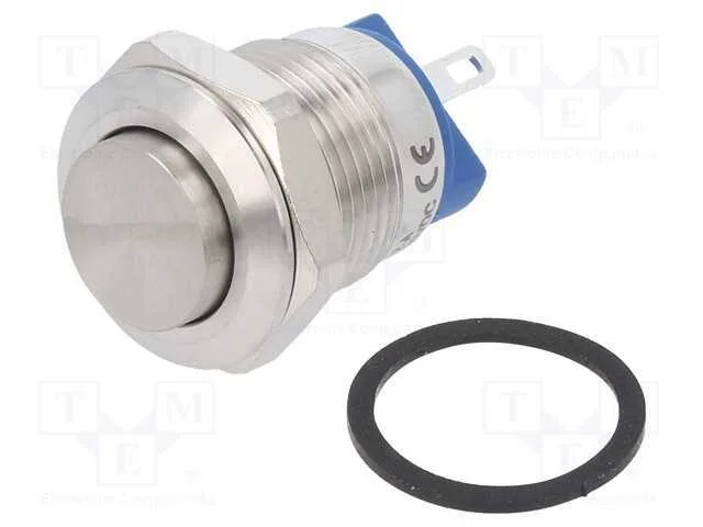 Interruptor: Antivandalismo, Pos: 2, Spst-No, 2a/36vdc, Ip65, 12mm