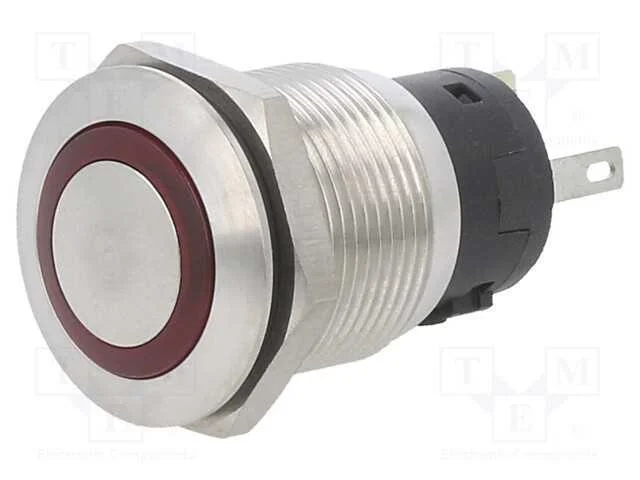 Interruptor: Antivandalismo, Pos: 2, Spdt, 10a/14vdc, Ip67, On-(On)