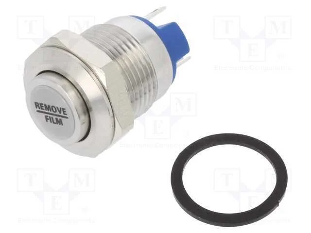 Interruptor: Antivandalismo, Pos: 2, Spst-No, 2a/36vdc, Ip65, 12mm