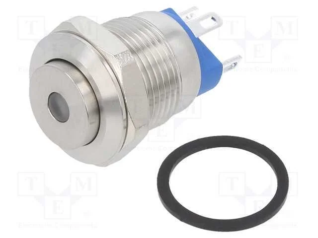 Interruptor: Antivandalismo, Pos: 2, Spst-No, 2a/36vdc, Ip65, Verde